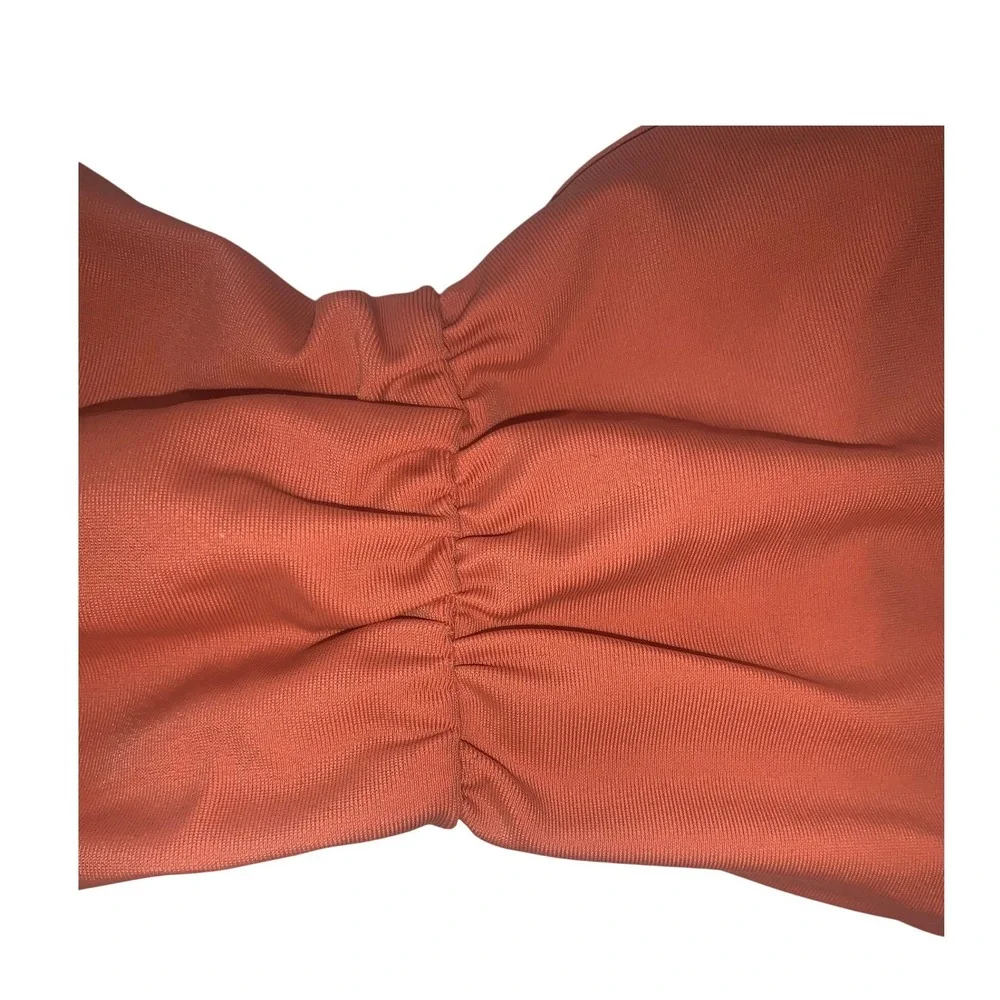NEW Andie Swim The Symi Bikini‎ Top Cedar Orange AT263-CEDR Womens Large